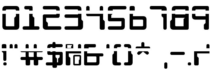 Droid Lover Laser Font OTHER CHARS