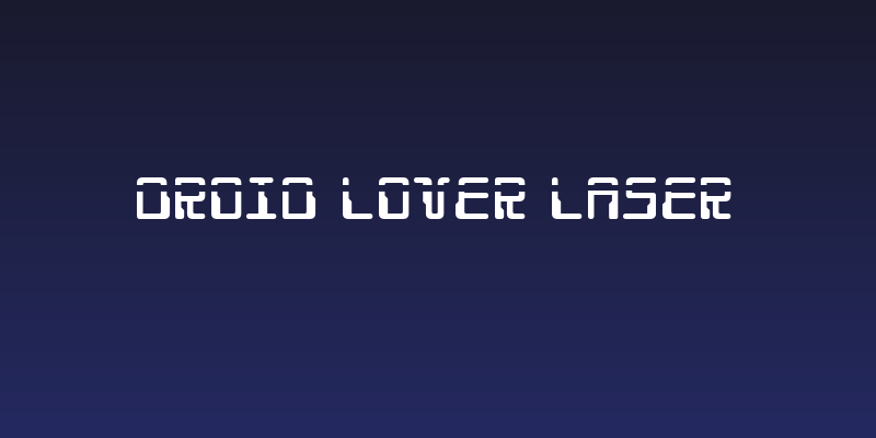 Droid Lover Laser Social Header