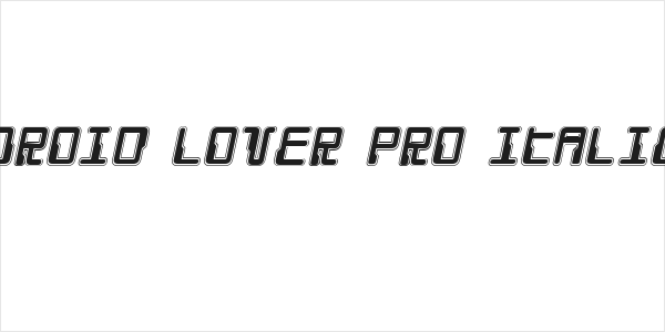 Droid Lover Pro Italic Logo