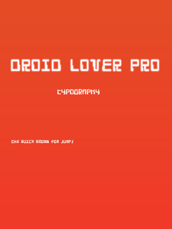 Droid Lover Pro Poster