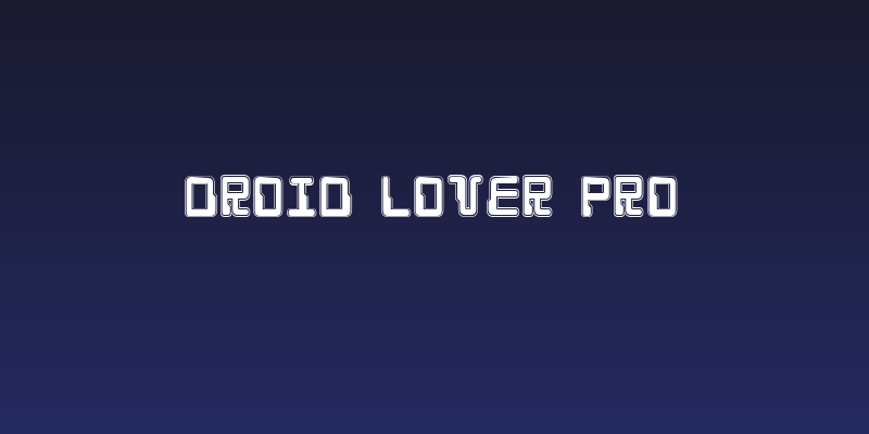 Droid Lover Pro Social Header