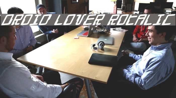 Droid Lover Rotalic Font examples