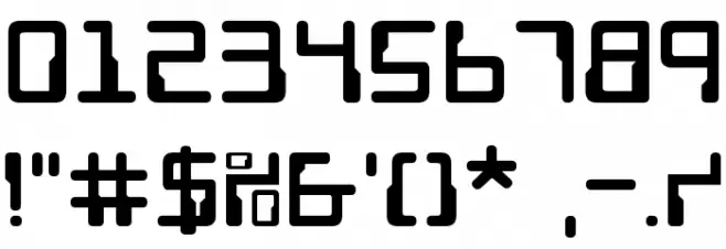Droid Lover Font OTHER CHARS
