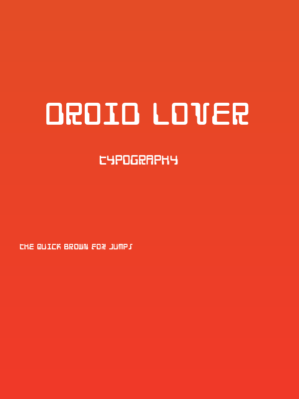 Droid Lover Poster