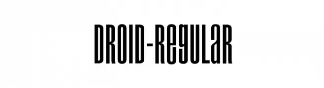 Droid-Regular  Frei Schriftart Herunterladen