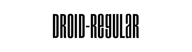 Droid-Regular  नि: शुल्क फ़ॉन्ट्स डाउनलोड