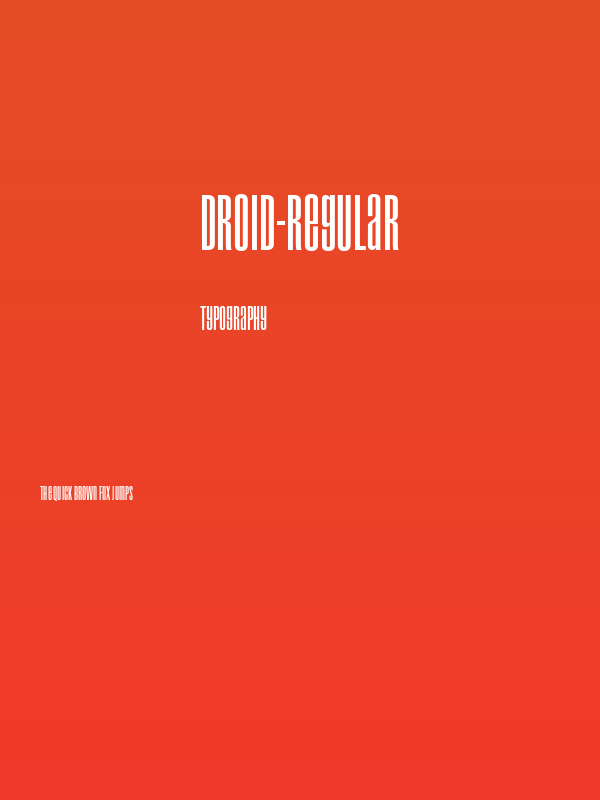 Droid-Regular Poster