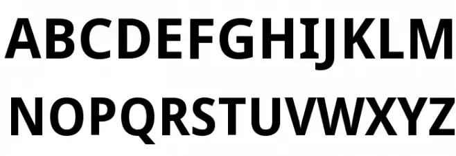 Droid Sans Bold Schriftart Groß