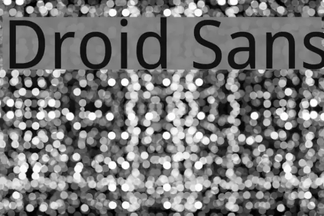 Droid Sans Font examples