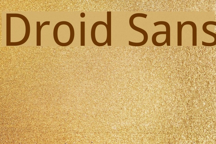 Droid Sans Font examples