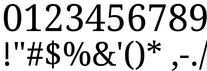 Droid Serif Font OTHER CHARS