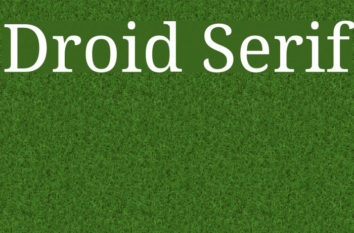 Droid Serif Font examples