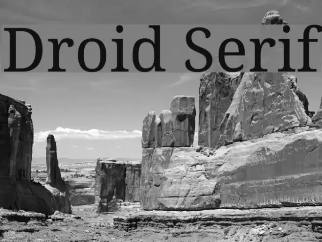 Droid Serif フォント examples