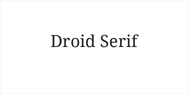 Droid Serif Logo