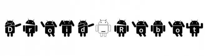 Droid_Robot  Frei Schriftart Herunterladen