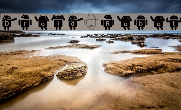 Droid_Robot Font examples