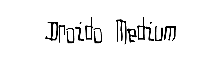 Droido Medium  font caratteri gratis