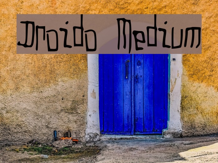 Droido Medium Font examples