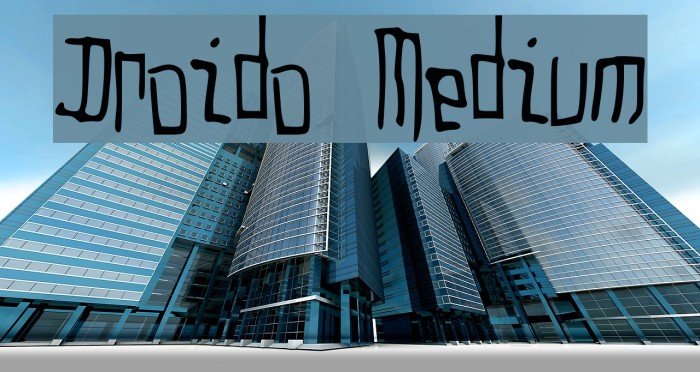 Droido Medium Font examples