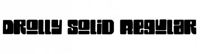 Drolly solid Regular  Frei Schriftart Herunterladen