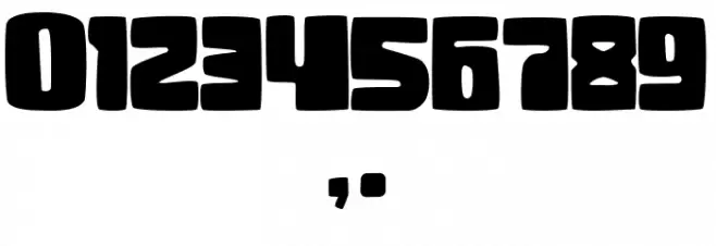 Drolly solid Regular Шрифта ДРУГИЕ символов