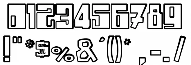 Drone Nation Font OTHER CHARS