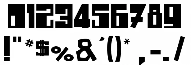 Drone Nation Font OTHER CHARS