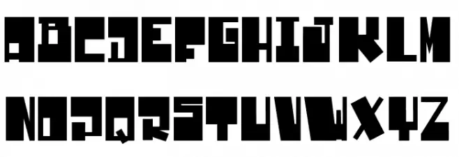 Drone Nation Schriftart Groß
