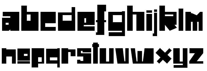 Drone Nation Font LOWERCASE