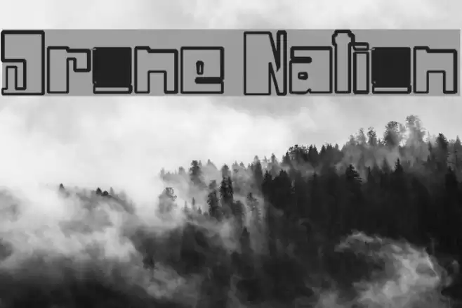 Drone Nation Font examples