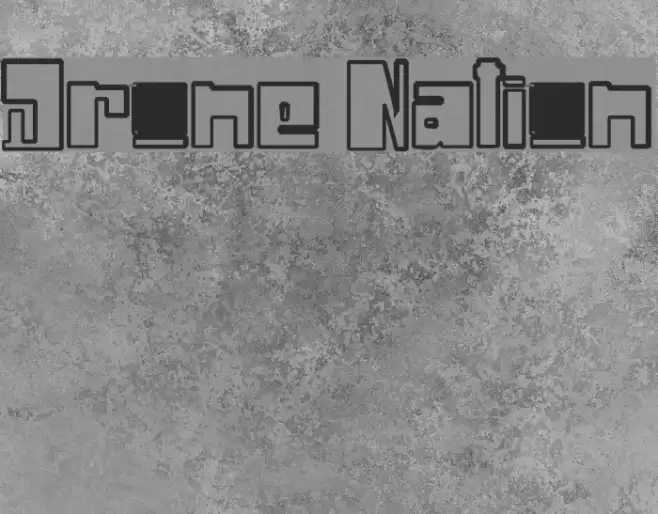 Drone Nation Font examples