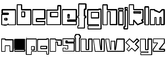 Drone Nation Font LOWERCASE