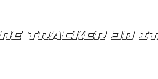 Drone Tracker 3D Italic Logo