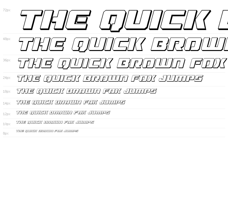 Drone Tracker 3D Italic Waterfall