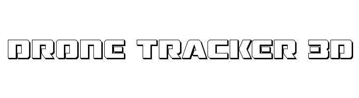 Drone Tracker 3D  les polices de caractères gratuit tlcharger