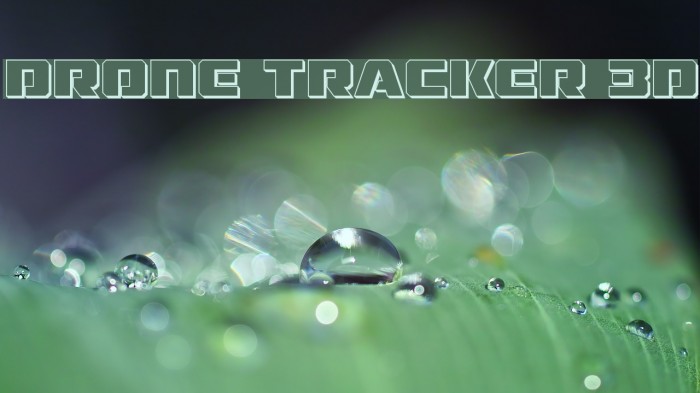 Drone Tracker 3D Font examples
