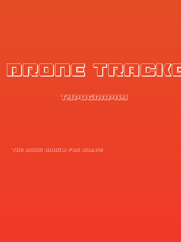 Drone Tracker 3D Poster