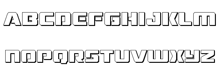 Drone Tracker 3D Font LOWERCASE