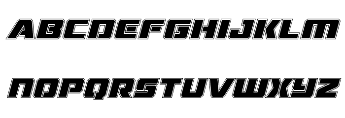 Drone Tracker Academy Italic Font LOWERCASE
