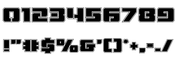 Drone Tracker Academy Font OTHER CHARS