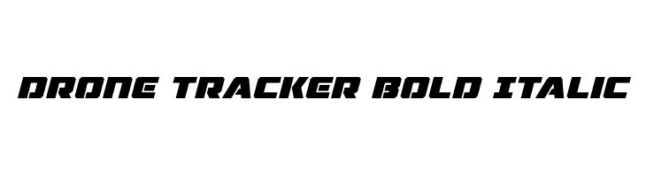 Drone Tracker Bold Italic لخطوط تنزيل