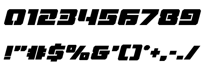Drone Tracker Bold Italic Font OTHER CHARS
