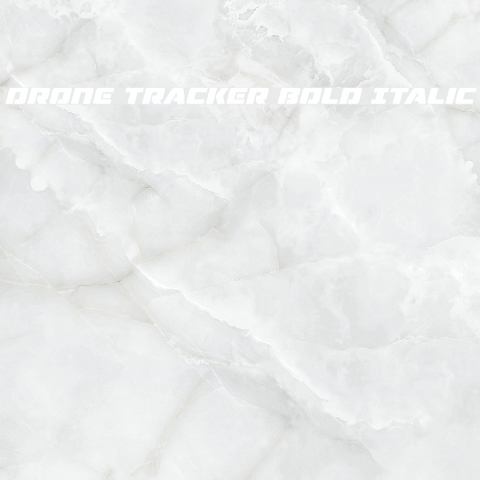 Drone Tracker Bold Italic Font examples
