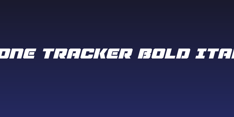 Drone Tracker Bold Italic Social Header