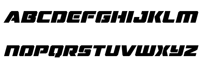 Drone Tracker Bold Italic Font LOWERCASE