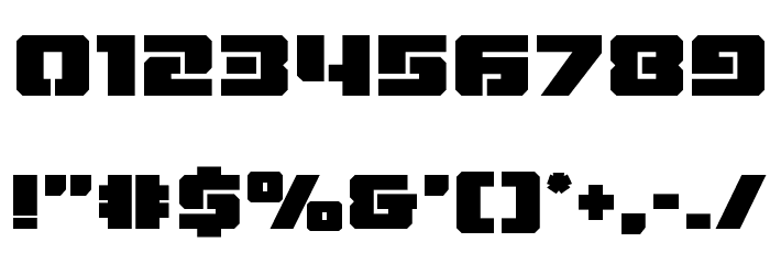 Drone Tracker Bold Font OTHER CHARS
