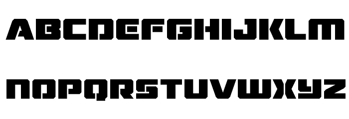 Drone Tracker Bold Font LOWERCASE