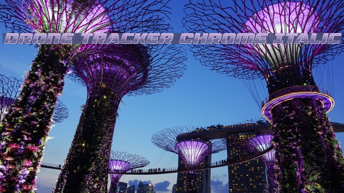 Drone Tracker Chrome Italic Example 1