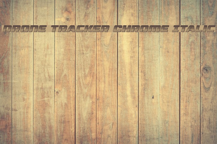 Drone Tracker Chrome Italic Example 2