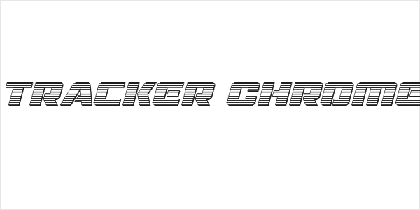 Drone Tracker Chrome Italic Logo